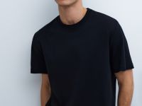 Базовая футболка из хлопка, Черный
