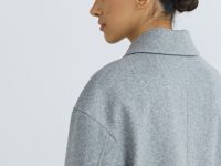 Куртка из пальтовой ткани, Серый