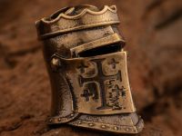 Бусина для темляка Шлем Ричарда, латунь