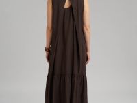 Сарафан А-силуэта из трикотажа со льном