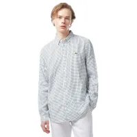 Мужская рубашка Lacoste с монограммой из смеси льна