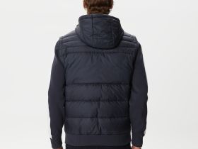 Мужской утеплённый жилет Lacoste с капюшоном