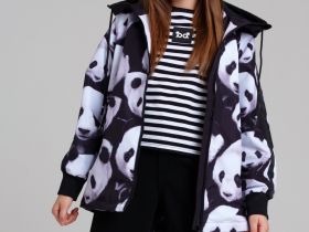 Куртка текстильная с полиуретановым покрытием для девочек (ветровка)