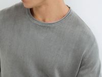 Джемпер с эффектом стирки, Серый