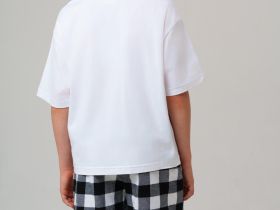 Комплект для мальчиков: фуфайка (футболка) трикотажная, шорты текстильные