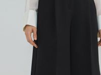 Классические шорты со складками, Черный