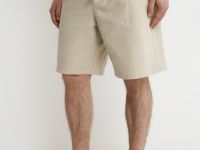 Шорты из хлопка, Бежевый
