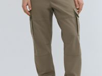 Джоггеры из твила с карго-карманами, Бежевый