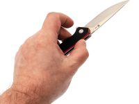 Складной нож Амур Техно малый, сталь N690, рукоять G10 черно-красный