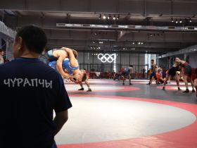 Борцы сборной Якутии провели открытую тренировку перед турниром Коркина