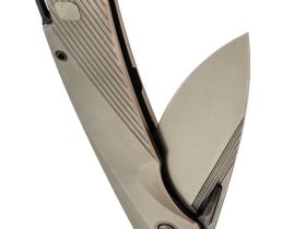 Складной нож TuoTown Themis Stonewash, сталь T14N, рукоять Grey Ti