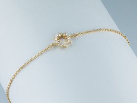 Браслет из желтого золота с бриллиантами э0301бр01210106