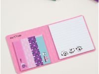 Флажки-закладки и самоклеящиеся блоки в наборе MESHU "Cute friends", 74*74мм, 60*15мм, 25 л