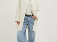 Полупальто утепленное прямого кроя