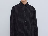 Свободная блузка из лиоцелла, Черный