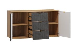 Тумба Монблан 139x76 Косы Графитовый