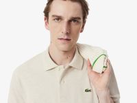 Мужское поло L.12.12 из меланжевой ткани