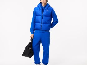 Мужской влагоотталкивающий жилет Lacoste с капюшоном