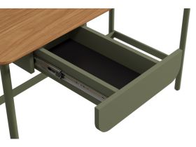 Письменный стол Дорис-2 120x60 Коричневый/Оливковый