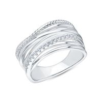 Серебряное кольцо с фианитами