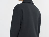 Джемпер с воротником-стойкой на молнии, Серый