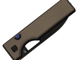 Складной нож Kizer Little Ringbo, сталь AEB-L, рукоять алюминий, коричневый/черный