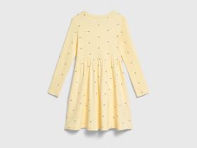 Трикотажное платье c принтом для девочек, Желтый