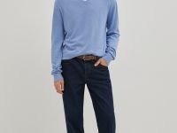 Джемпер с v-образным вырезом