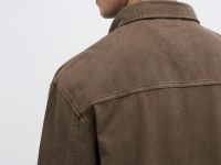 Рубашка из хлопкового твила, Серый