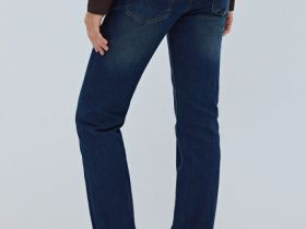 Базовые прямые джинсы, Синий