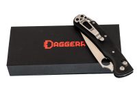 Складной нож Daggerr Sting Slim, сталь VG-10, рукоять G10, черный