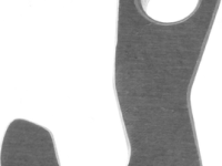 Держатель заднего переключателя &quot;петух&quot; Meta №180 фрезерованный (серебристый)