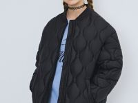 Утеплённая куртка для девочек, Черный