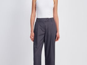 Брюки прямого кроя из хлопка