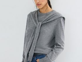 Джемпер с декором, Серый