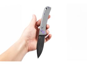 Автоматический складной нож Boker FRND Grey, сталь D2, рукоять Grivory, серый