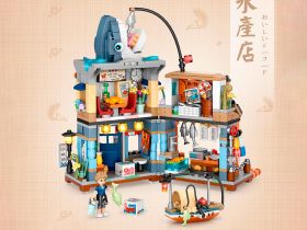 1231_MK Конструктор Рыбный магазин Акула