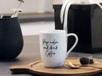 Villeroy & Boch Кружка 340 мл "Keep calm and drink coffee", белая Statement Villeroy & Boch