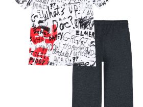 Комплект трикотажный для мальчиков: фуфайка (футболка), брюки