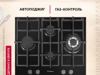 Комплект техники: Газовая панель Hansa BHKS65135 + Духовой шкаф Hansa BOES68438