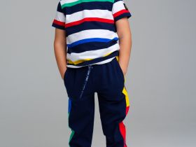 Комплект трикотажный для мальчиков: фуфайка (футболка), брюки