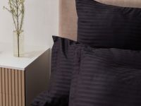 Постельное белье Black страйп-сатин I