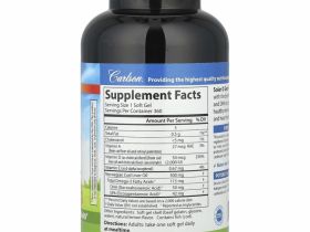 Carlson Labs, Solar D Gems, витамин D3 + омега-3 кислоты, натуральный лимонный вкус, 2000 МЕ, 360 мягких таблеток