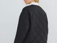 Лёгкая стёганая куртка, Черный