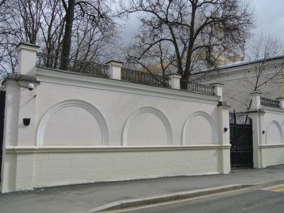 Ограда с воротами, 1907 г., 1950-е гг.