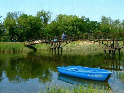 Пешеходный мост через ерик Прорва