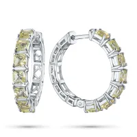 Серьги из серебра с цитринами э0620сг01260360