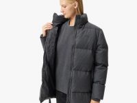 Женская парка Lacoste с воротом и поясом