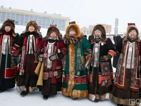 В Якутске состоялось шествие народных мастеров в национальных костюмах