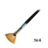 Кисть синтетика №4 веерная Daler-Rowney "AQUAFINE" короткая ручка